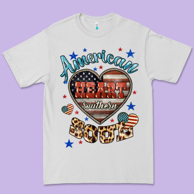 American Heart Southern Soul Premium Tee Designed By Howdyjamesfarm