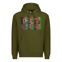 Army Green Merry Christmas Premium Hoodie - CowhideDigitalArt