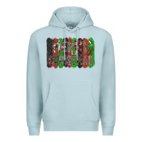 Blue Mist Merry Christmas Premium Hoodie - CowhideDigitalArt