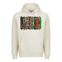 Oatmeal Heather Merry Christmas Premium Hoodie - CowhideDigitalArt