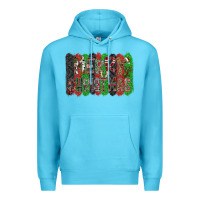 Ocean Blue Merry Christmas Premium Hoodie - CowhideDigitalArt