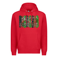 Red Merry Christmas Premium Hoodie - CowhideDigitalArt