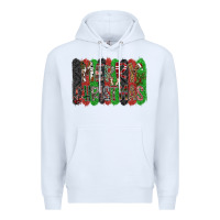 White Merry Christmas Premium Hoodie - CowhideDigitalArt