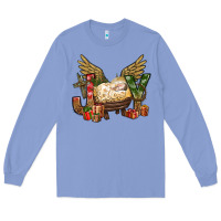 Colony Blue joy christmas with baby jesus bbs Long Sleeve Tee - BundleAndBundleShop
