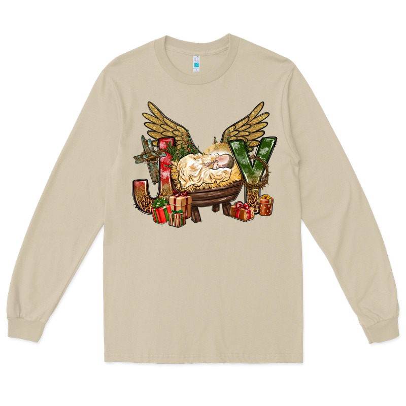 Joy Christmas With Baby Jesus Bbs Long Sleeve Tee by BundleAndBundleShop | Teevron