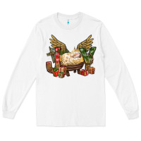 White joy christmas with baby jesus bbs Long Sleeve Tee - BundleAndBundleShop