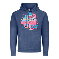 Vintage Denim Happy Memorial Day Vintage Hoodie - FaDigitalArtStudio
