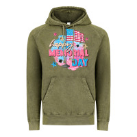Vintage Olive Happy Memorial Day Vintage Hoodie - FaDigitalArtStudio