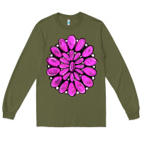 Army Green pink gemstone Long Sleeve Tee - RanaPortraitStore