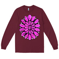 Burgundy pink gemstone Long Sleeve Tee - RanaPortraitStore