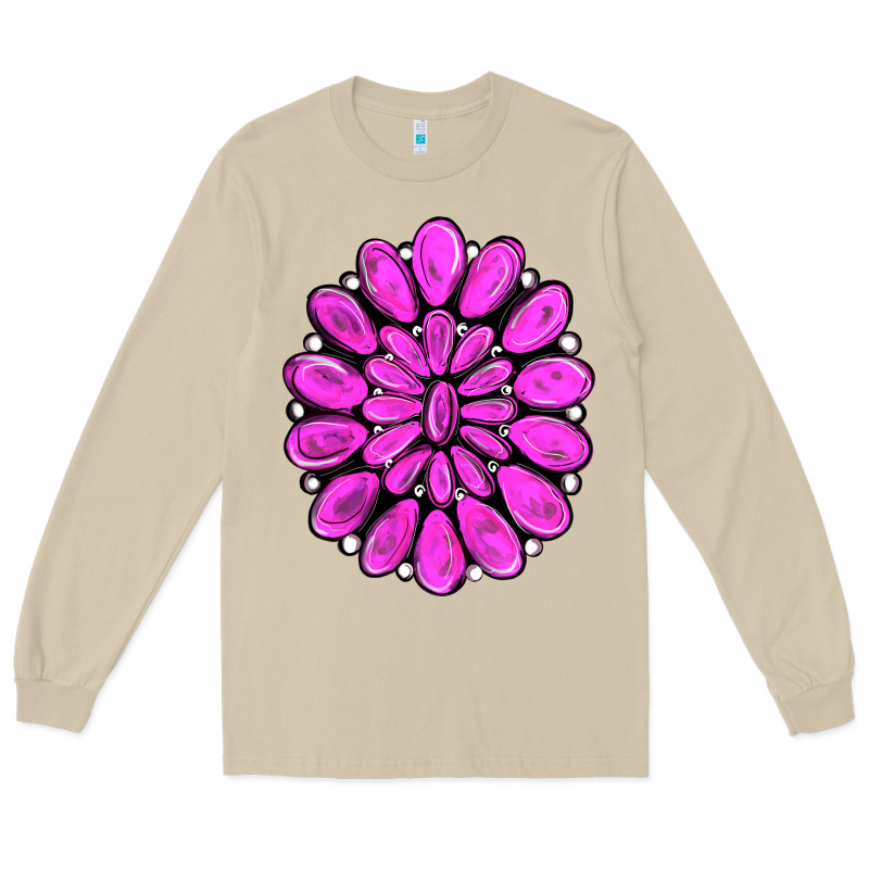 Pink Gemstone Long Sleeve Tee by RanaPortraitStore | Teevron