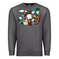 Charcoal Heather joy with golf and santas Premium Sweatshirt - AdoDesignShop