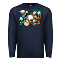 Navy joy with golf and santas Premium Sweatshirt - AdoDesignShop