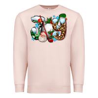 Pale Pink joy with golf and santas Premium Sweatshirt - AdoDesignShop