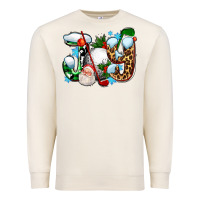 Sandshell joy with golf and santas Premium Sweatshirt - AdoDesignShop