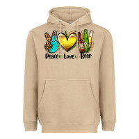 Mushroom peace love beer Heavyweight Hoodie - AdoDesignShop