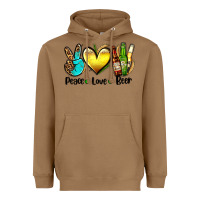 Toasted Coconut peace love beer Heavyweight Hoodie - AdoDesignShop
