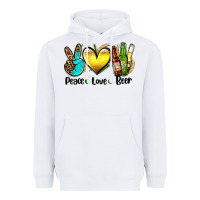 White peace love beer Heavyweight Hoodie - AdoDesignShop