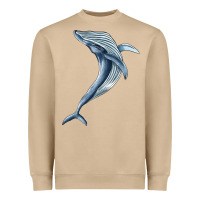 Mushroom humpback whale jumping Heavyweight Sweatshirt - BarkalooDesign