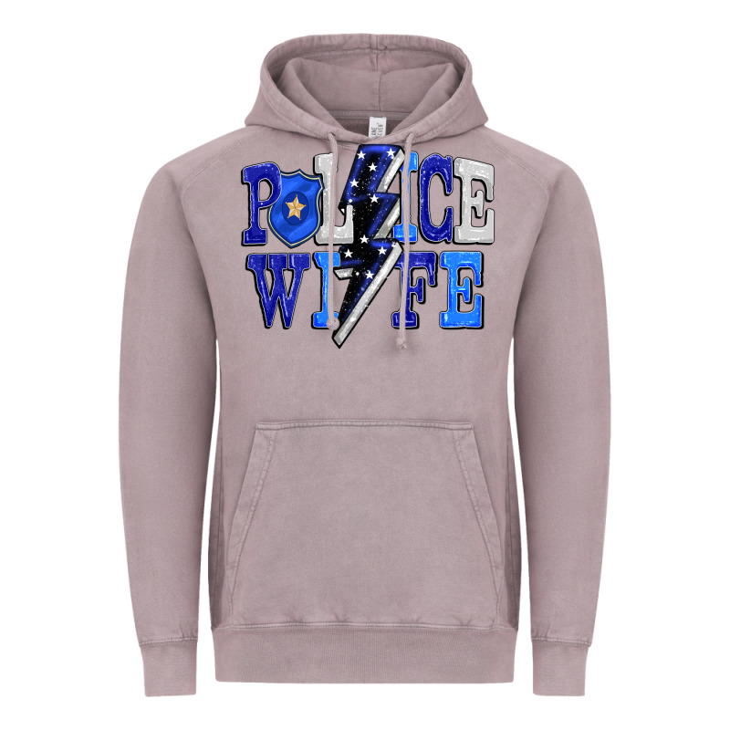 Police Wife Vintage Hoodie by FaDigitalArtStudio | Teevron