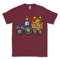 Burgundy mardi gras tractor Classic Tee - CowGirlArtShop