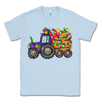 Dusty Blue mardi gras tractor Classic Tee - CowGirlArtShop