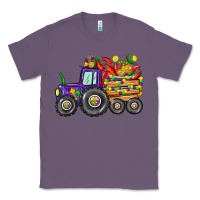 Lavender mardi gras tractor Classic Tee - CowGirlArtShop