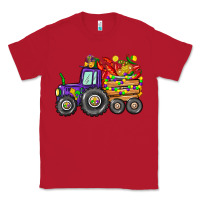Red mardi gras tractor Classic Tee - CowGirlArtShop