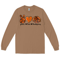 Toasted Coconut peace love thanksgiving bbs Long Sleeve Tee - BundleAndBundleShop