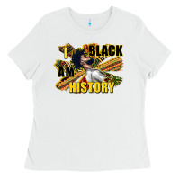 White i am black history Ladies Tee - CowGirlArtShop