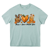Arona Peace Love Pumpkin Spice Heavy Core Tee - texasbilliewilder