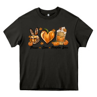 Asphalt Peace Love Pumpkin Spice Heavy Core Tee - texasbilliewilder