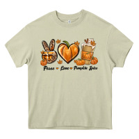 Peace Love Pumpkin Spice Heavy Core Tee | Teevron