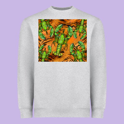 Lobster Tumbler Heavyweight Sweatshirt Designed By Barkaloodesign