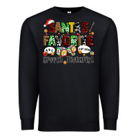 Black santas favorite speech therapist Premium Sweatshirt - AdoDesignShop