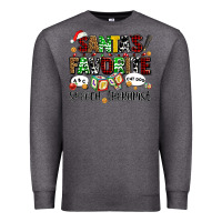 Charcoal Heather santas favorite speech therapist Premium Sweatshirt - AdoDesignShop