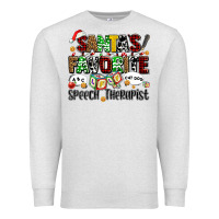 Oatmeal Heather santas favorite speech therapist Premium Sweatshirt - AdoDesignShop