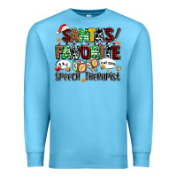 Ocean Blue santas favorite speech therapist Premium Sweatshirt - AdoDesignShop