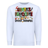 White santas favorite speech therapist Premium Sweatshirt - AdoDesignShop