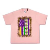 Salmon mardi gras usa flag leopard Urban Heavy Tee - OliviaCreatesArt