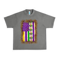 Tornado mardi gras usa flag leopard Urban Heavy Tee - OliviaCreatesArt