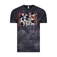 Cloud Black 4th of July Cows Holstein Cows Vintage Tee - Jasminsmagicworld