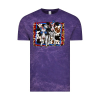Cloud Purple 4th of July Cows Holstein Cows Vintage Tee - Jasminsmagicworld