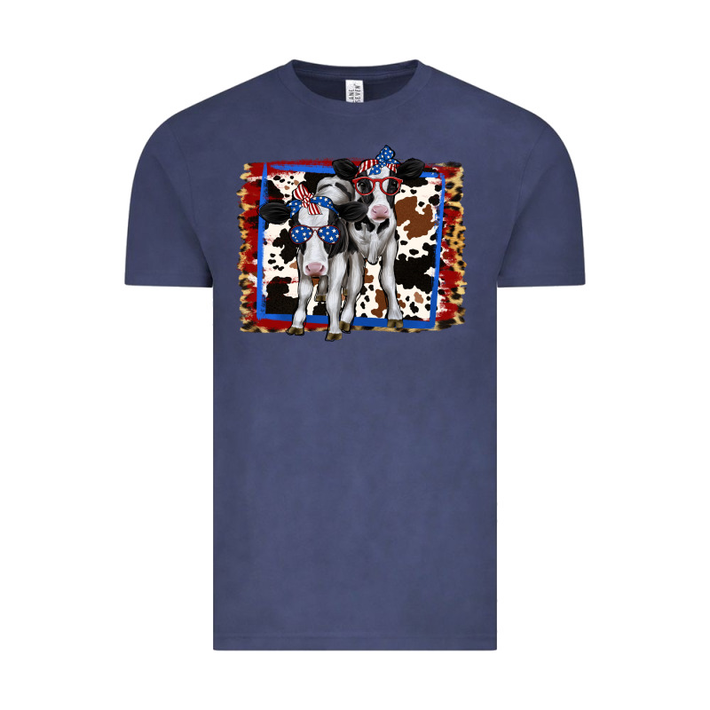 4th Of July Cows Holstein Cows Vintage Tee by Jasminsmagicworld | Teevron