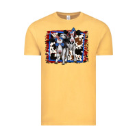 Vintage Mustard 4th of July Cows Holstein Cows Vintage Tee - Jasminsmagicworld
