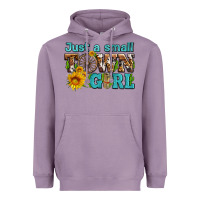 Lavender just a small town girl with sunflowers and money Heavyweight Hoodie - AdoDesignShop