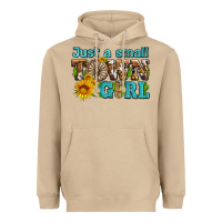 Mushroom just a small town girl with sunflowers and money Heavyweight Hoodie - AdoDesignShop