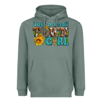 Sage just a small town girl with sunflowers and money Heavyweight Hoodie - AdoDesignShop