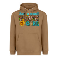 Toasted Coconut just a small town girl with sunflowers and money Heavyweight Hoodie - AdoDesignShop