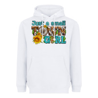 White just a small town girl with sunflowers and money Heavyweight Hoodie - AdoDesignShop